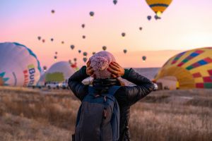 Cappadocia Panoramic Hot Air Balloon Chasing Tour at Sunrise